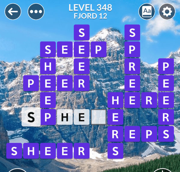 Wordscapes level 348