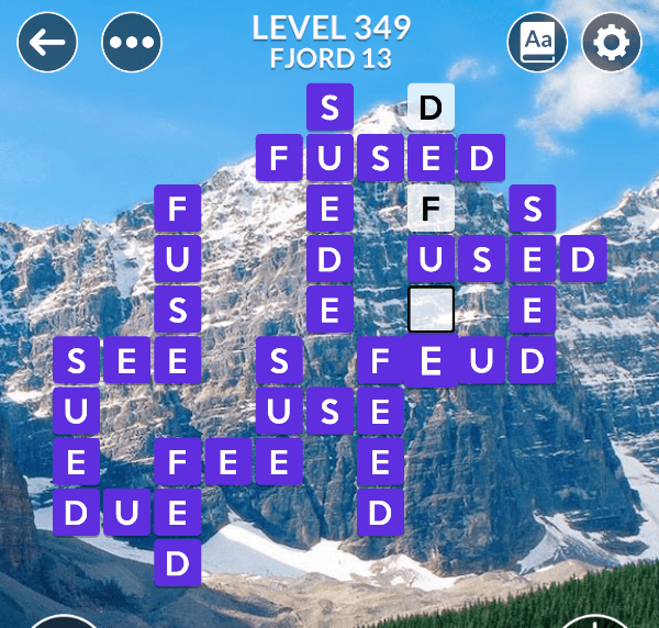 Wordscapes level 349