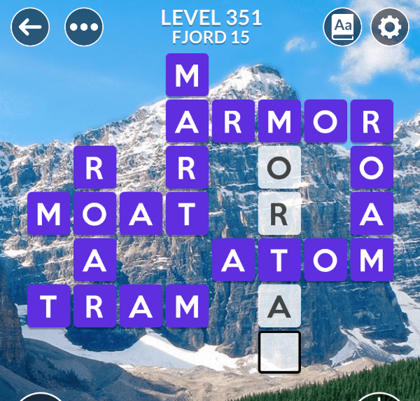 Wordscapes level 351
