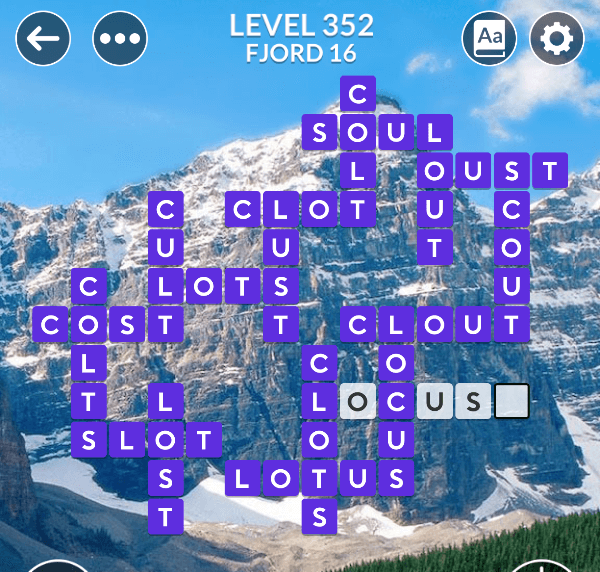 Wordscapes level 352