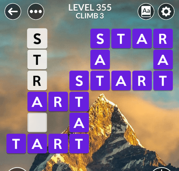Wordscapes level 355