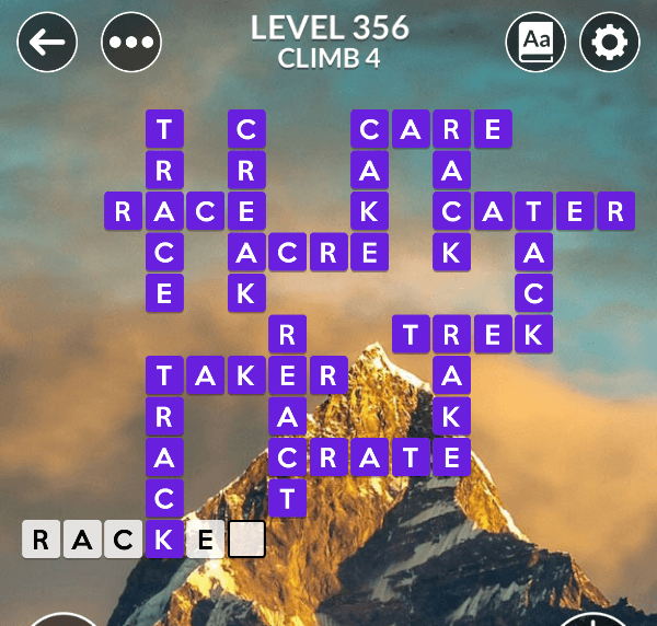 Wordscapes level 356