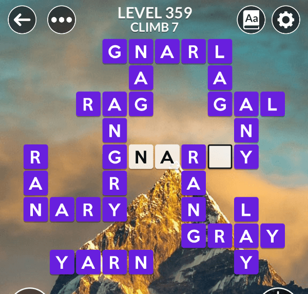 Wordscapes level 359