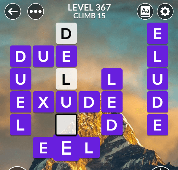 Wordscapes level 367