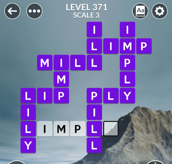 Wordscapes level 371