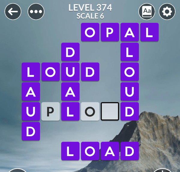 Wordscapes level 374