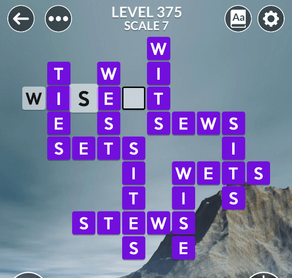Wordscapes level 375