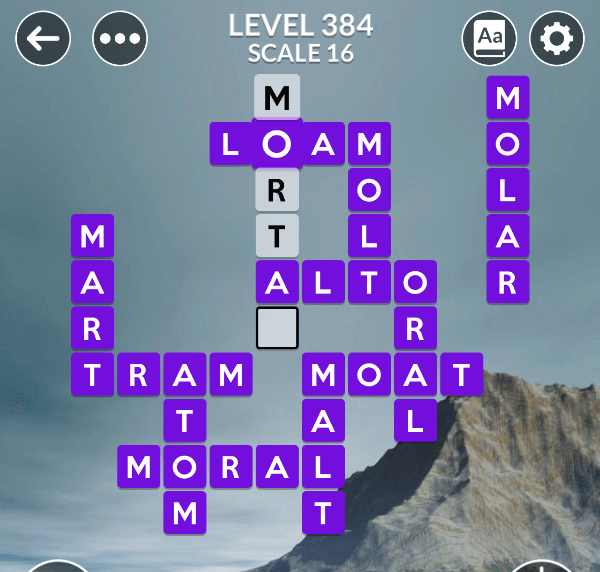 Wordscapes level 384