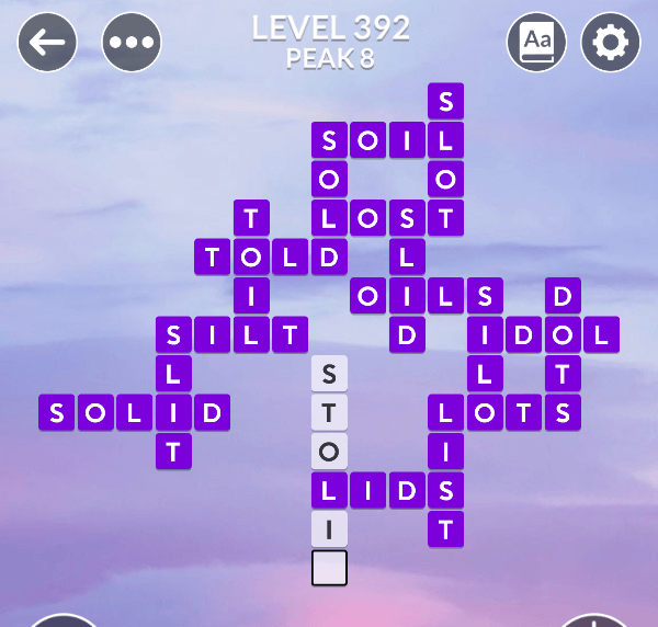 Wordscapes level 392