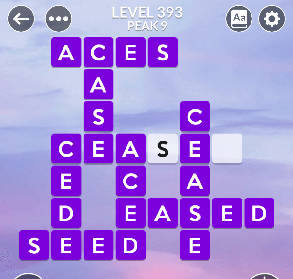Wordscapes level 393