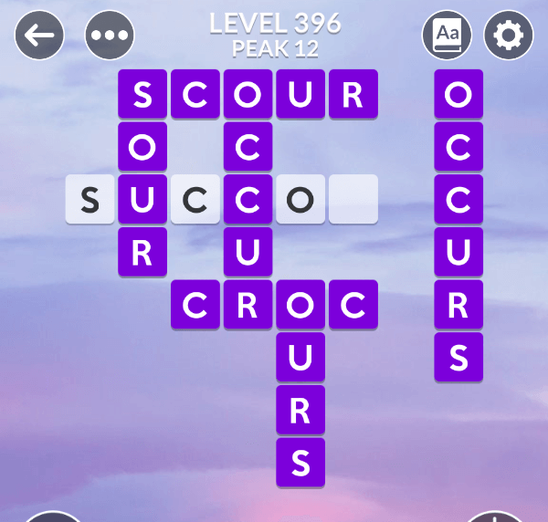 Wordscapes level 396