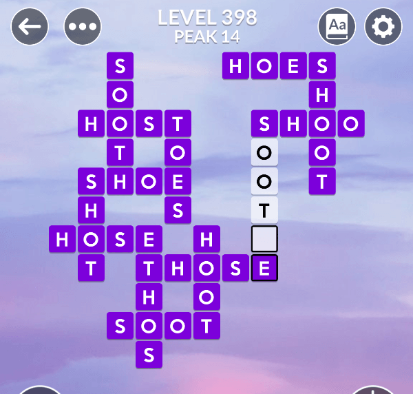 Wordscapes level 398