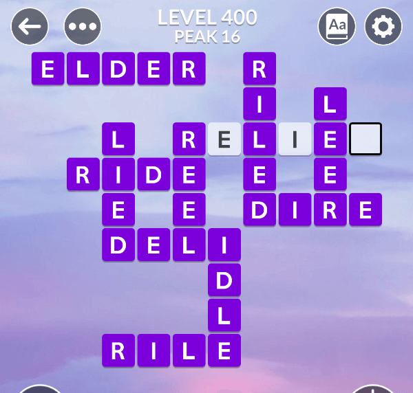 Wordscapes level 400