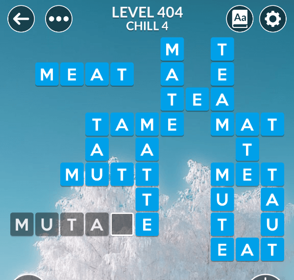Wordscapes level 404