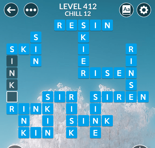 Wordscapes level 412