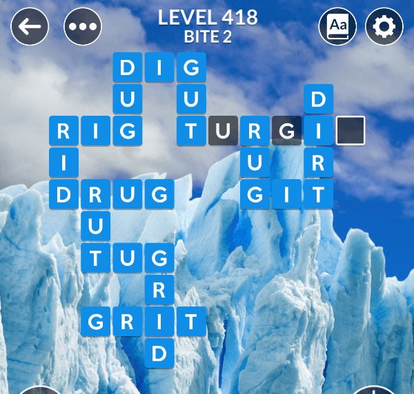 Wordscapes level 418