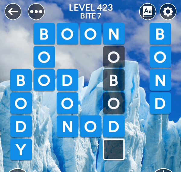 Wordscapes level 423