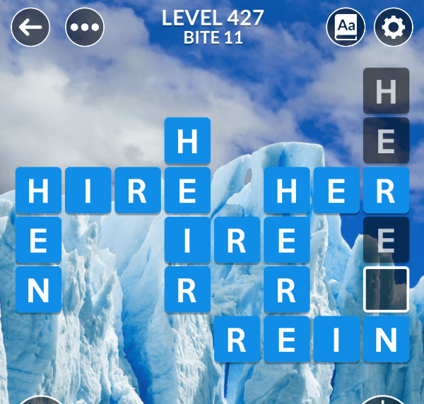 Wordscapes level 427