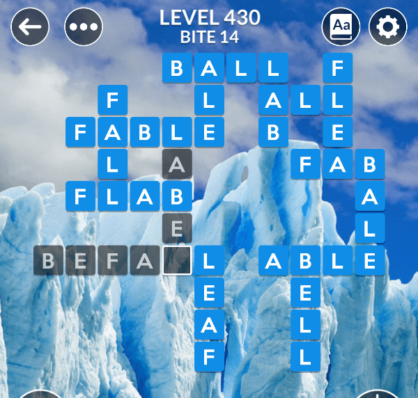 Wordscapes level 430