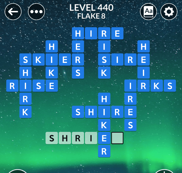 Wordscapes level 440