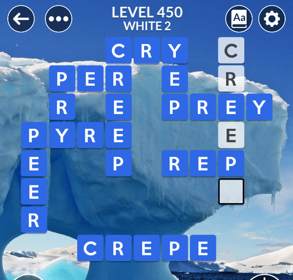 Wordscapes level 450