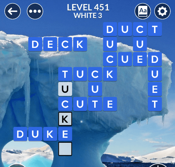 Wordscapes level 451