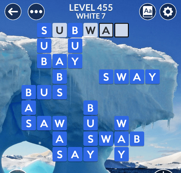 Wordscapes level 455