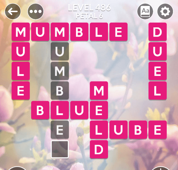 Wordscapes level 486