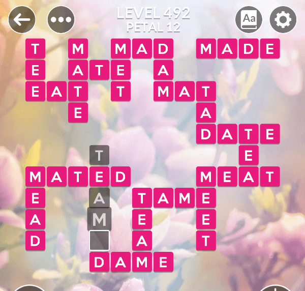Wordscapes level 492