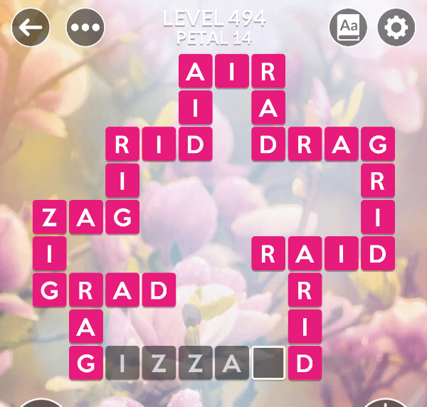 Wordscapes level 494