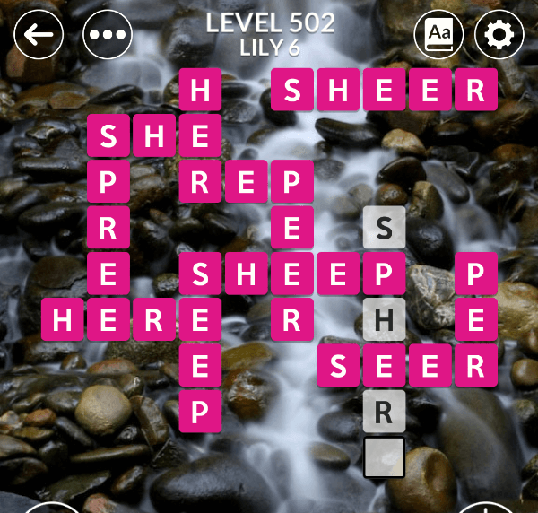Wordscapes level 502