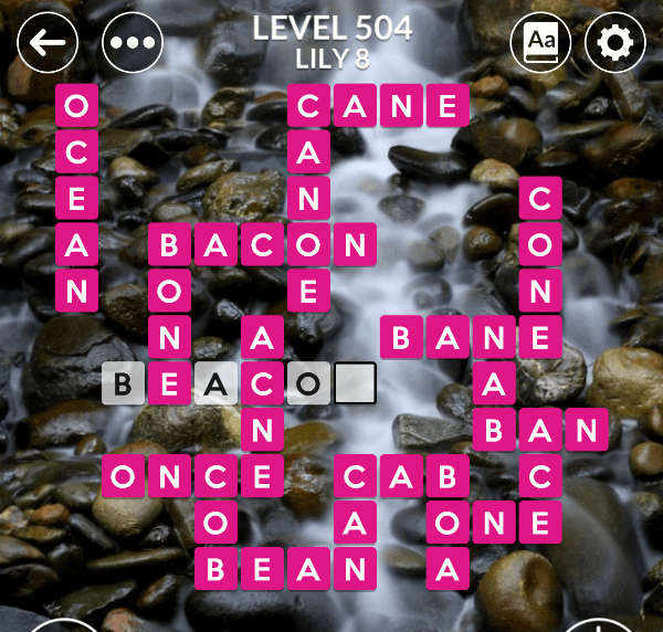 Wordscapes level 504