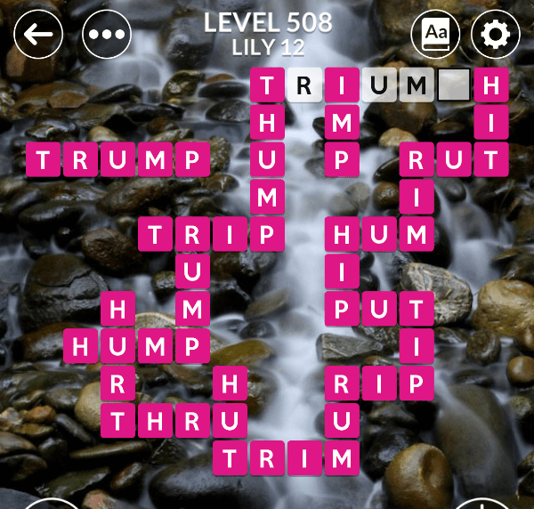 Wordscapes level 508