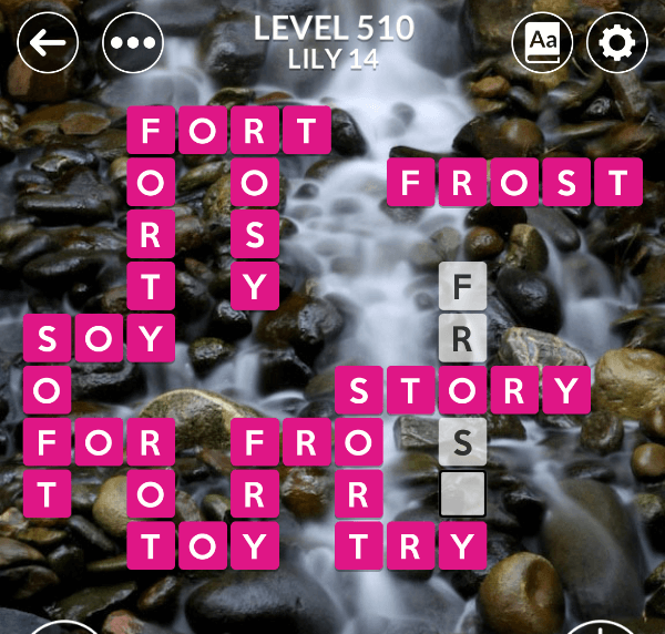 Wordscapes level 510