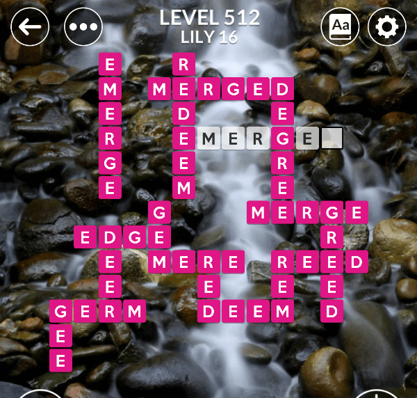 Wordscapes level 512