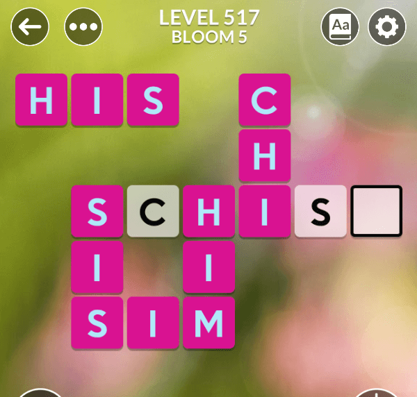 Wordscapes level 517