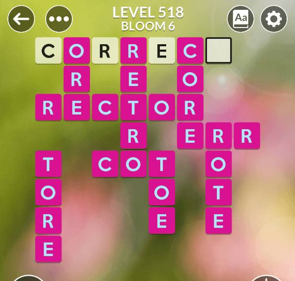Wordscapes level 518