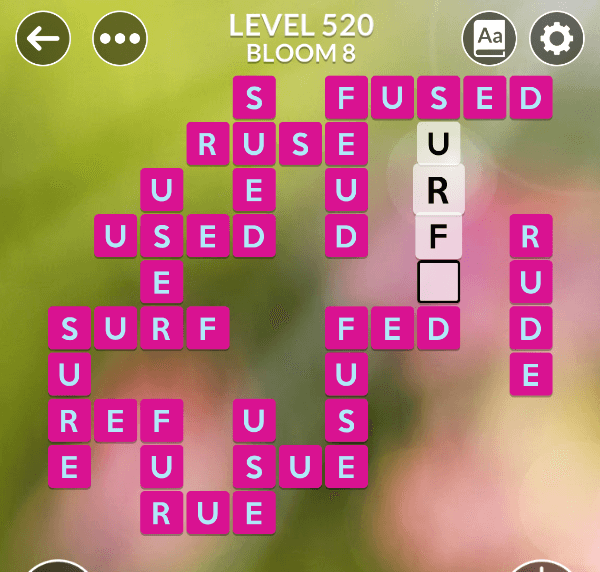 Wordscapes level 520