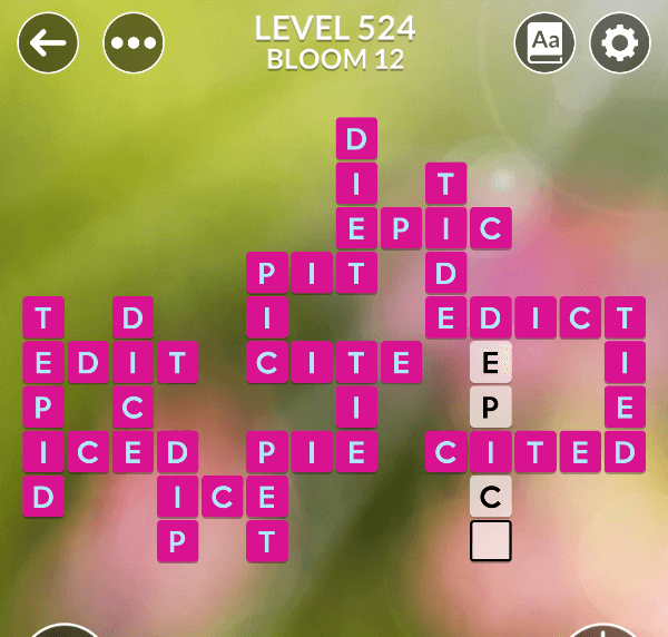 Wordscapes level 524
