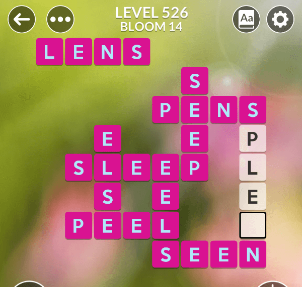 Wordscapes level 526