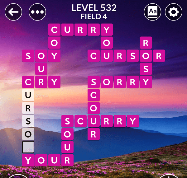 Wordscapes level 532