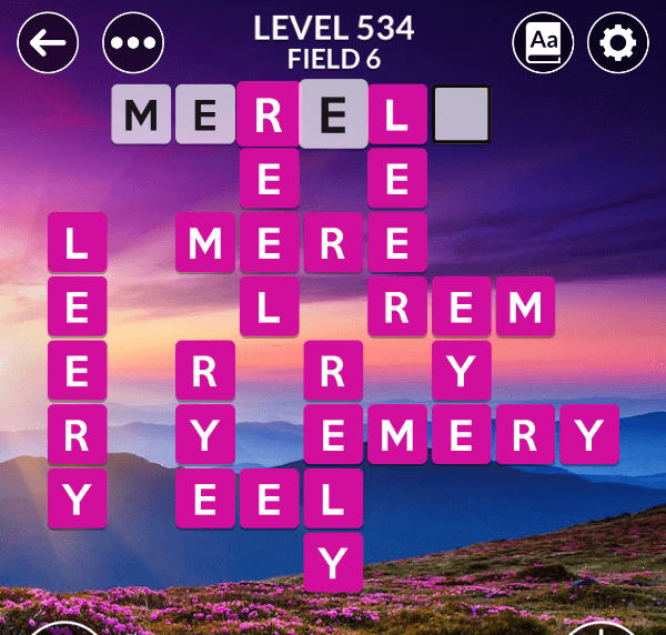 Wordscapes level 534