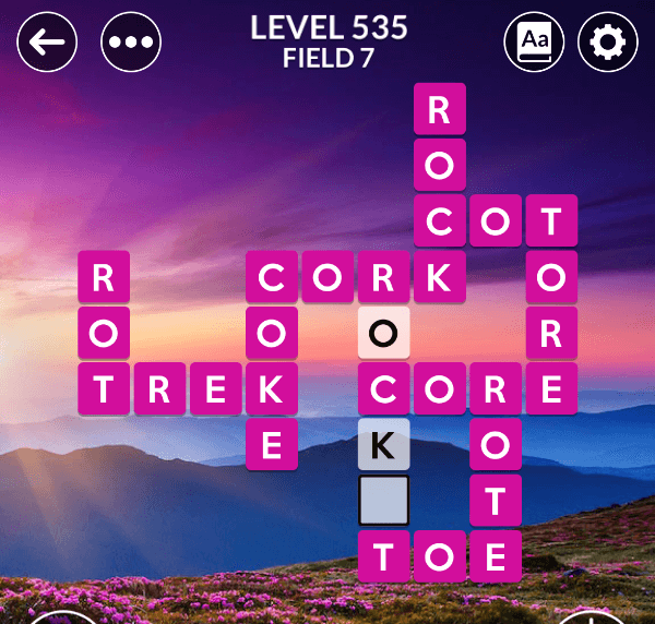 Wordscapes level 535