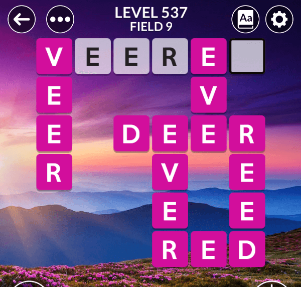 Wordscapes level 537