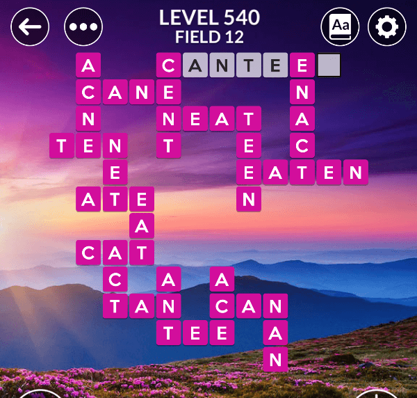 Wordscapes level 540