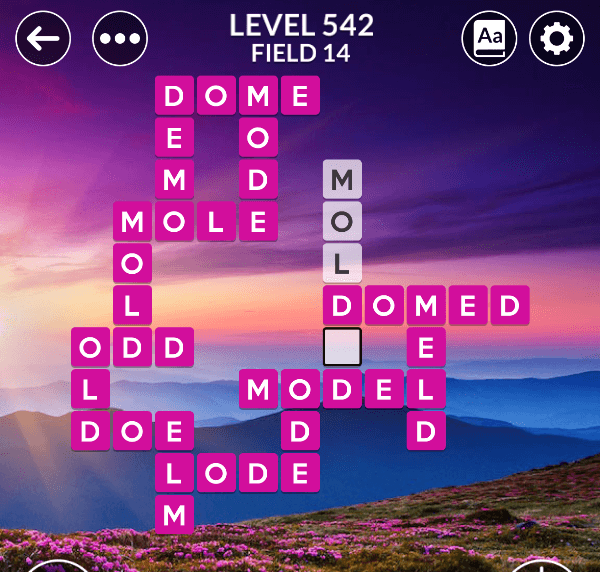 Wordscapes level 542
