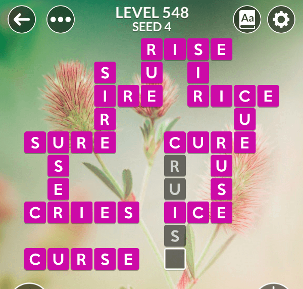 Wordscapes level 548