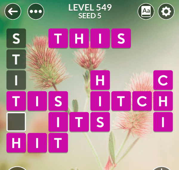 Wordscapes level 549