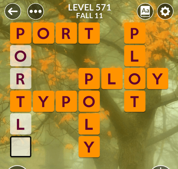 Wordscapes level 571