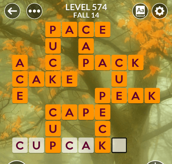 Wordscapes level 574